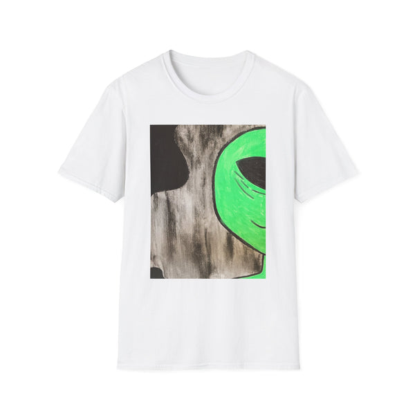 Green Alien-Unisex Softstyle T-Shirt