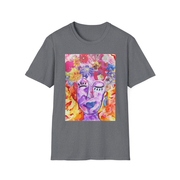 Vibrant Floral Queen-Unisex Softstyle T-Shirt