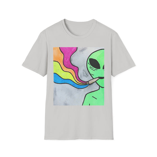 Colorful Alien Graphic Tee - Unisex Softstyle T-Shirt