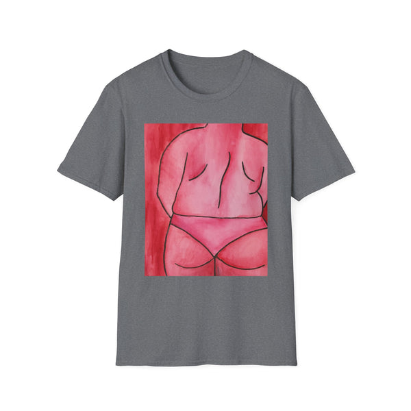 Perfect Body in Red-Unisex Softstyle T-Shirt