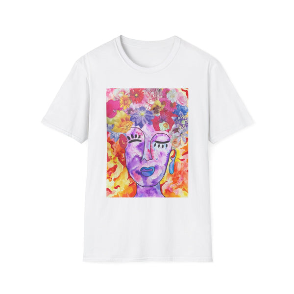 Vibrant Floral Queen-Unisex Softstyle T-Shirt