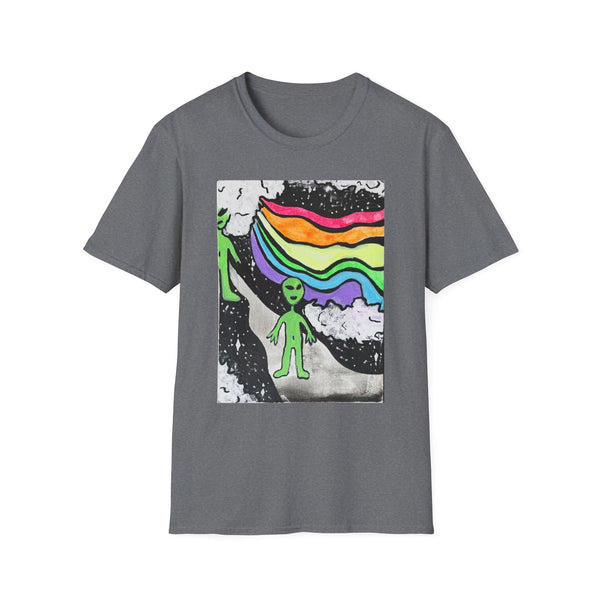 Alien Rainbow Dreaming-Unisex Softstyle T-Shirt