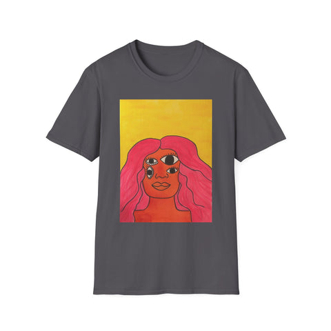 Space Girl Warmth-Unisex Softstyle T-Shirt