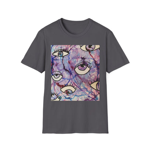 Psychedelic Eye Print Unisex Softstyle T-Shirt