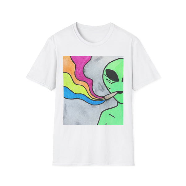 Colorful Alien Graphic Tee - Unisex Softstyle T-Shirt