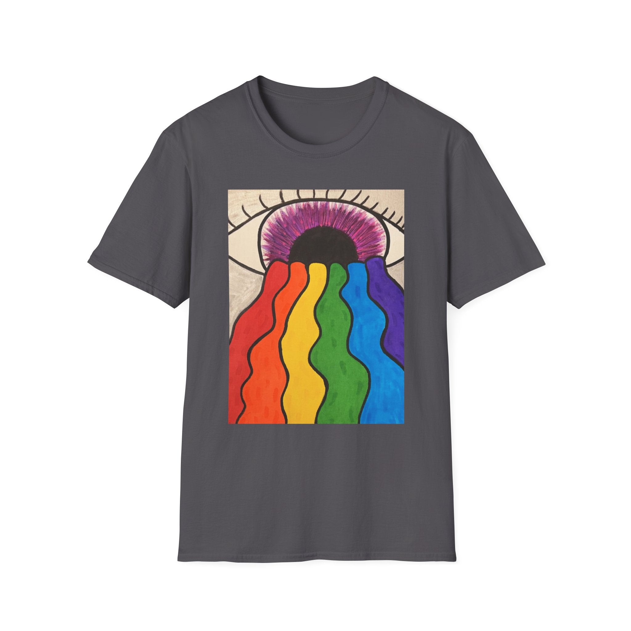 Rainbow Tears-Unisex Softstyle T-Shirt