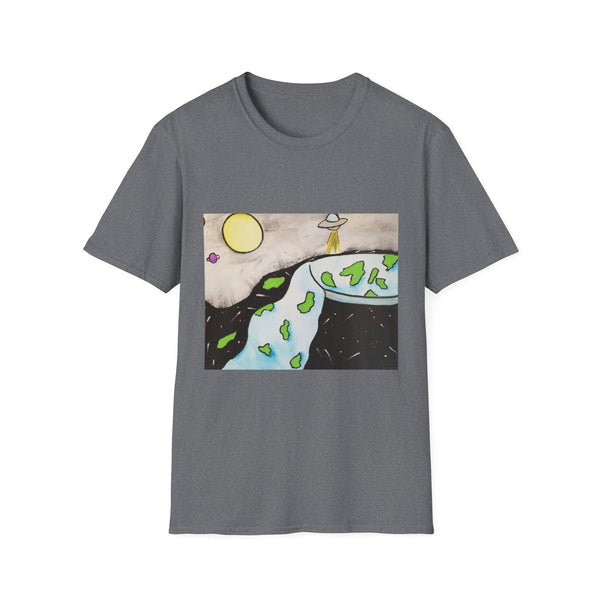 Flat Earther-Unisex Softstyle T-Shirt