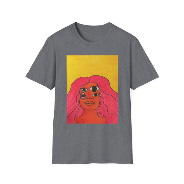 Space Girl Warmth-Unisex Softstyle T-Shirt