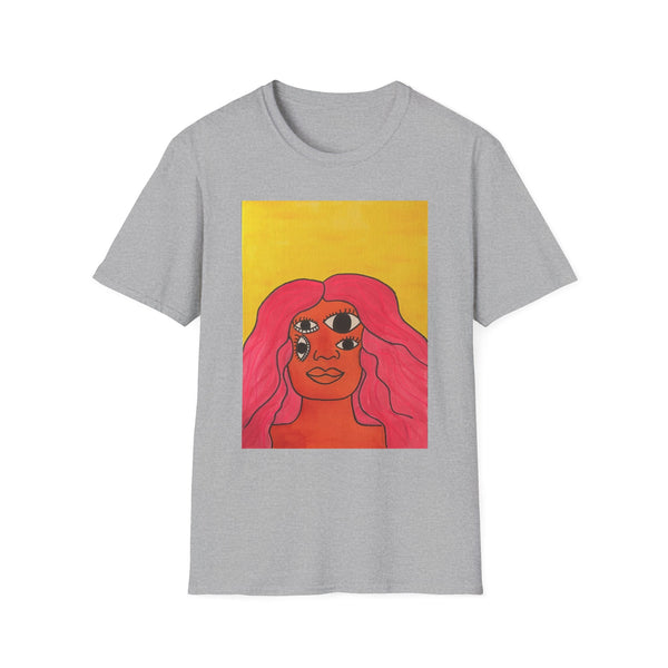 Space Girl Warmth-Unisex Softstyle T-Shirt