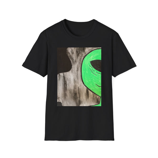 Green Alien-Unisex Softstyle T-Shirt