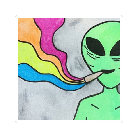 Colorful Alien Bic Lighter Wrapper