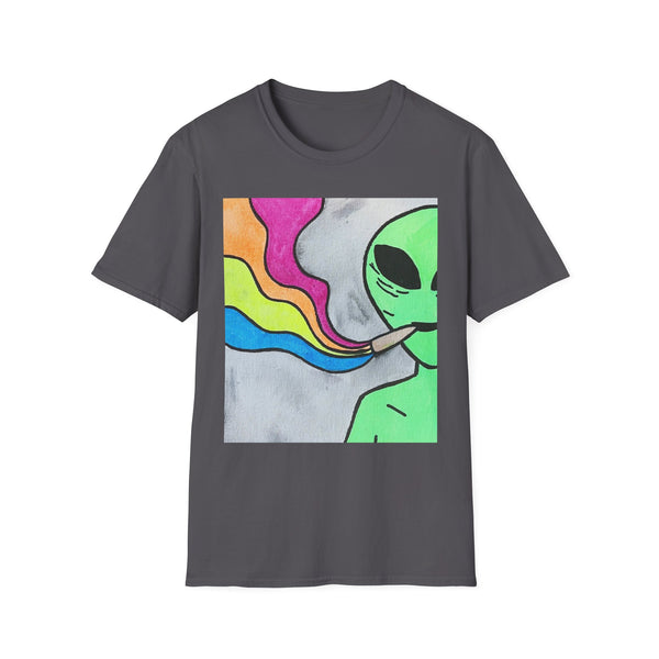 Colorful Alien Graphic Tee - Unisex Softstyle T-Shirt