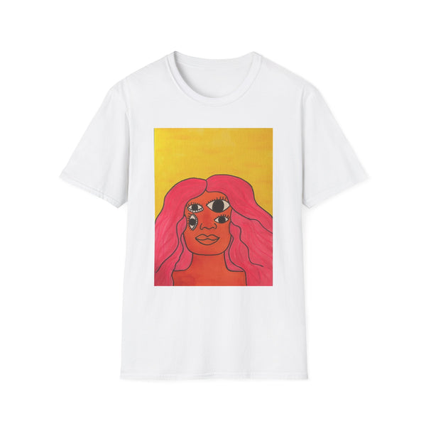 Space Girl Warmth-Unisex Softstyle T-Shirt