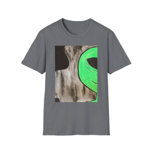 Green Alien-Unisex Softstyle T-Shirt