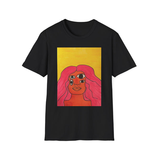 Space Girl Warmth-Unisex Softstyle T-Shirt