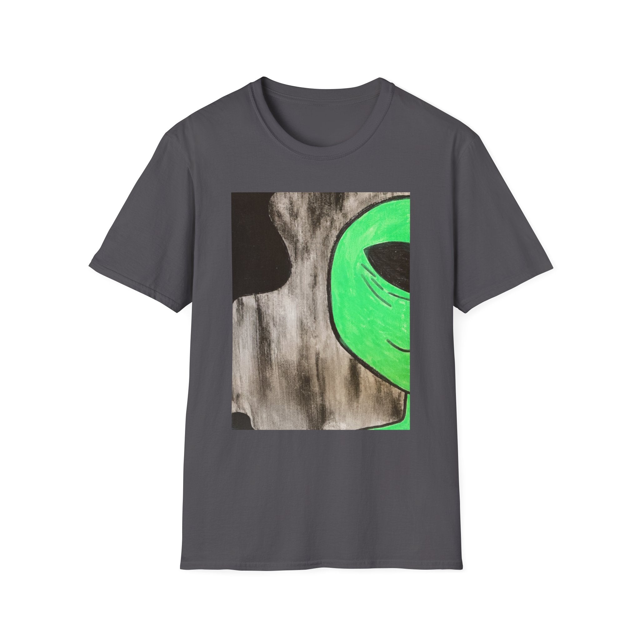 Green Alien-Unisex Softstyle T-Shirt