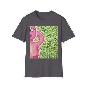 Whimsical Art Unisex Softstyle T-Shirt - Playful Feminine Illustration