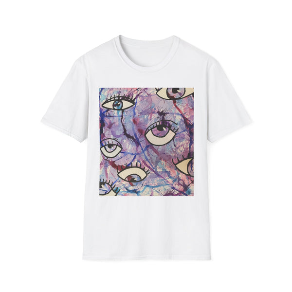 Psychedelic Eye Print Unisex Softstyle T-Shirt